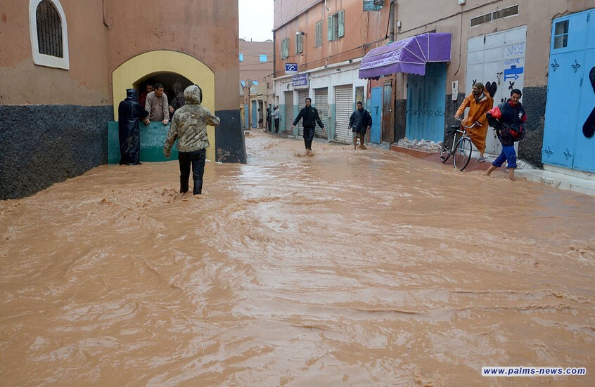 المغرب.. الأمطار الغزيرة في مراكش تدمر البنية التحتية للمدينة